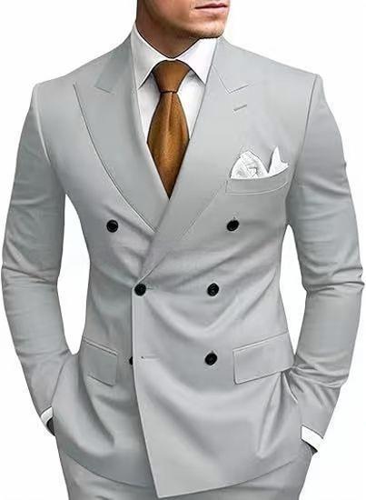 Business British-style Sophisticated Formal Mens Two-piece Suits