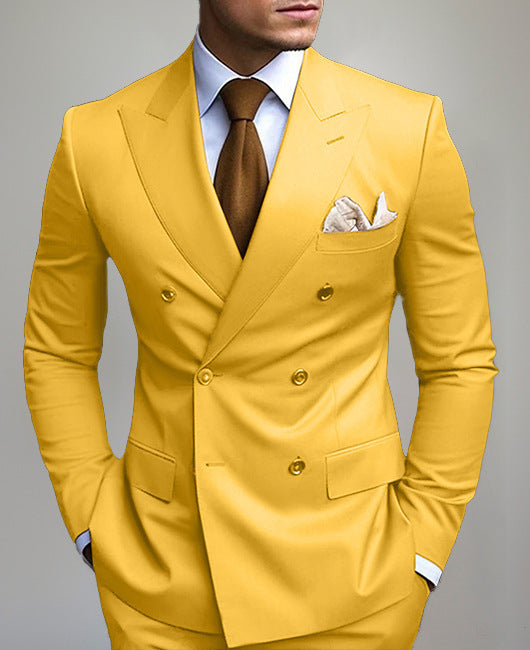 Business British-style Sophisticated Formal Mens Two-piece Suits