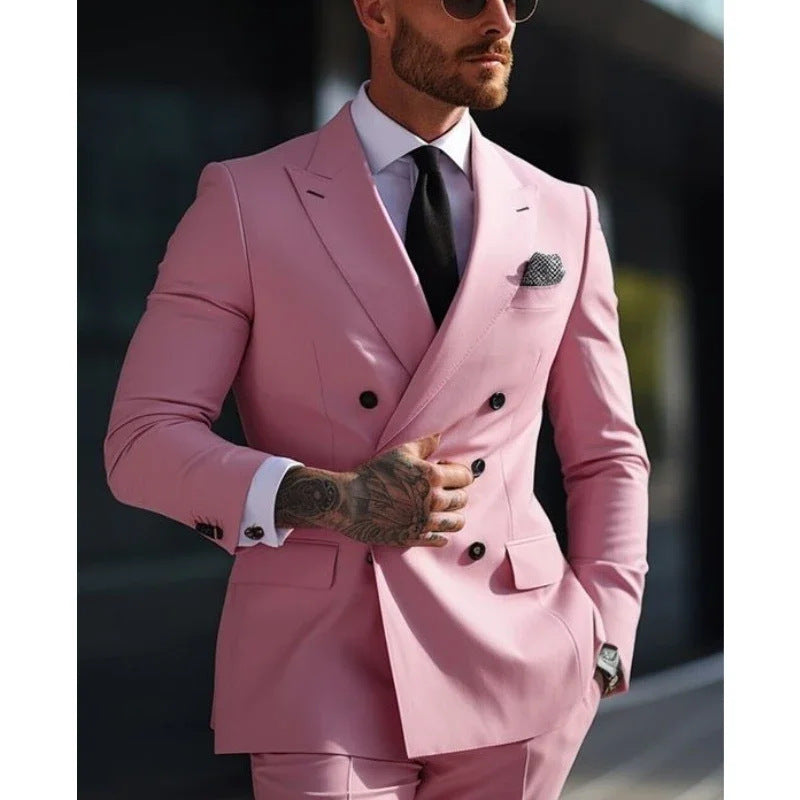 Business British-style Sophisticated Formal Mens Two-piece Suits