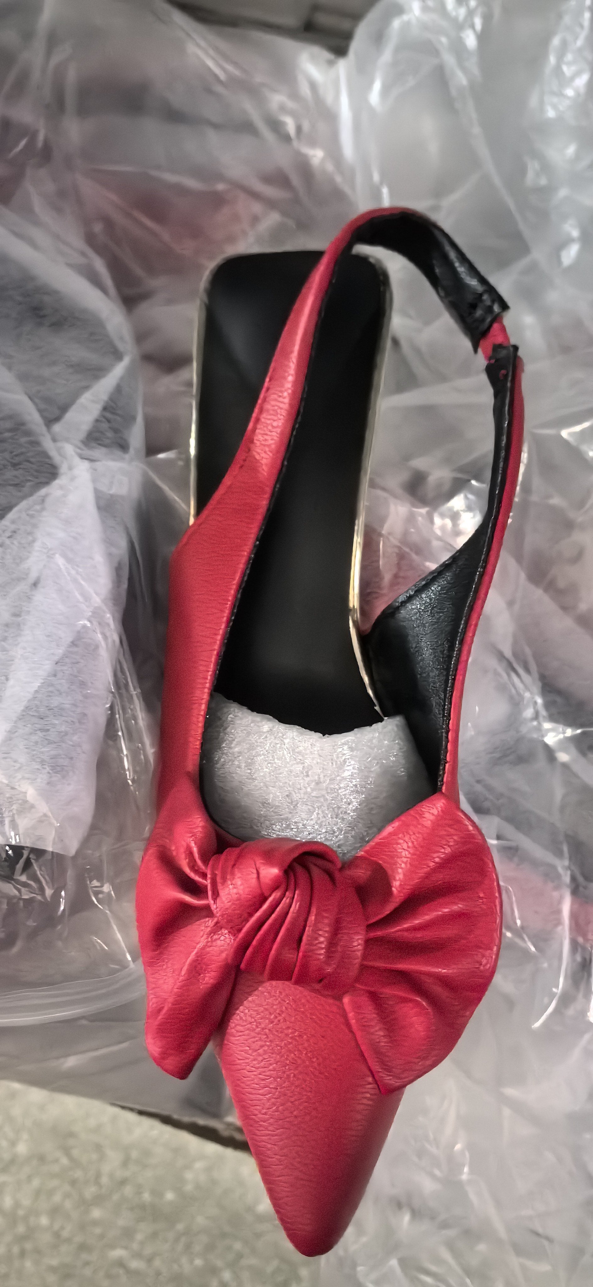 Womens Stylish Pointed-toe Stiletto Heels With A Bow Detail