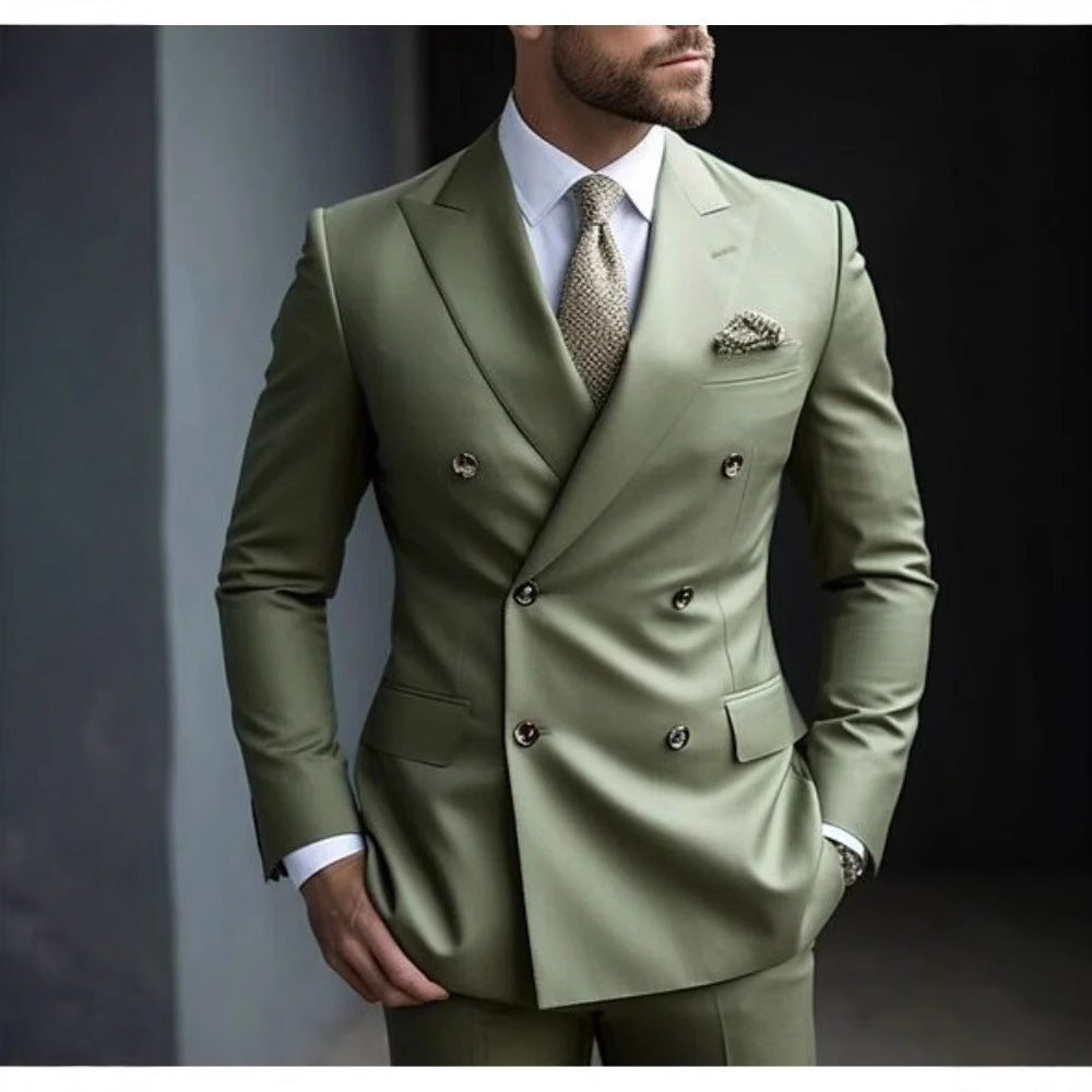Business British-style Sophisticated Formal Mens Two-piece Suits